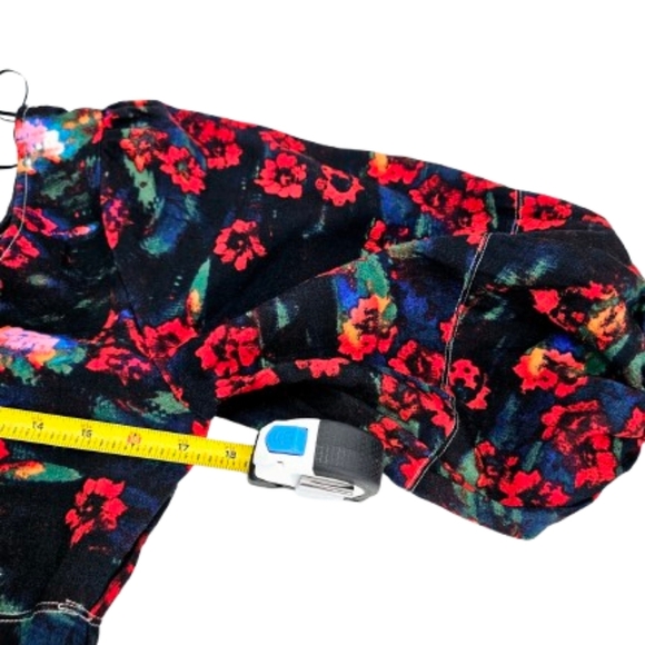 Rachel Comey Kodak Red Floral Midi Modest Dress Small Pockets - Picture 6 of 12